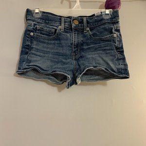 dark wash American eagle jean shorts